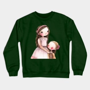 Two cute girls Crewneck Sweatshirt